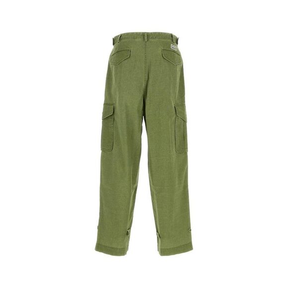 KENZO Men's Cargo Pants with Iconic Branding Men GREEN